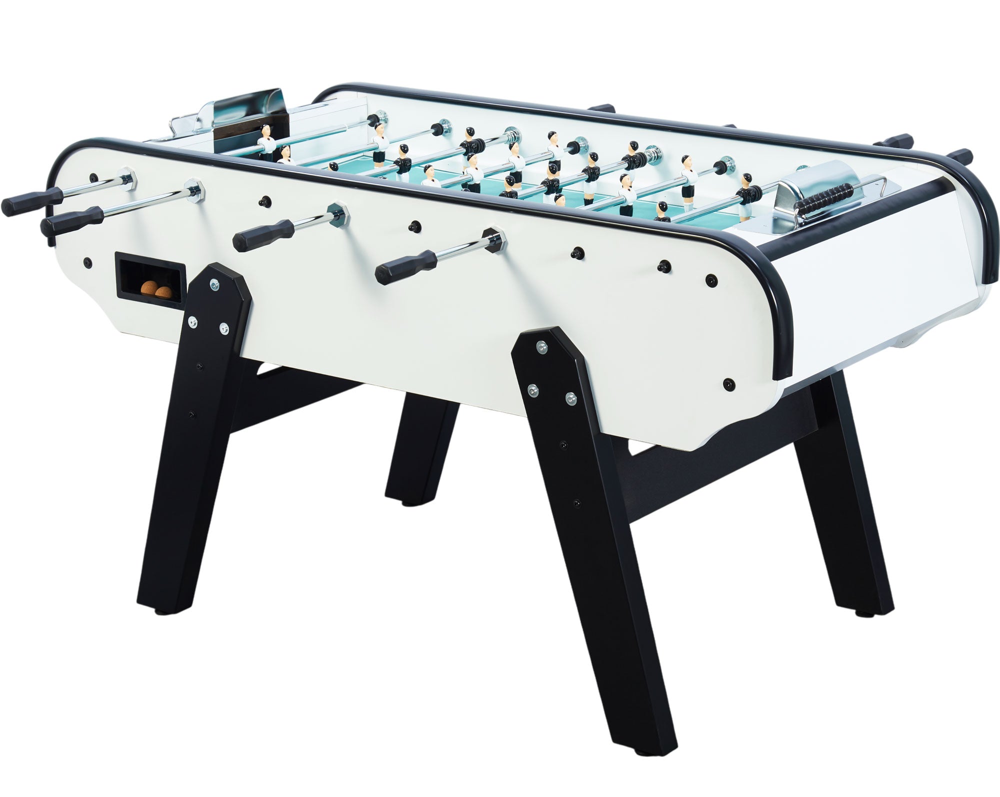 Babyfoot Mister Babyfoot Scudetto – Table Adulte Intérieur – 156 Cm – Sans Monnayeur – Barres Télescopiques